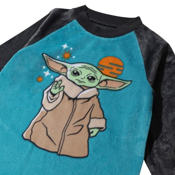New! Star Wars Kids' 3-piece Pajamas Robe Boys Sleepwear tee Toddler size 3T NWT - Picture 5 of 7